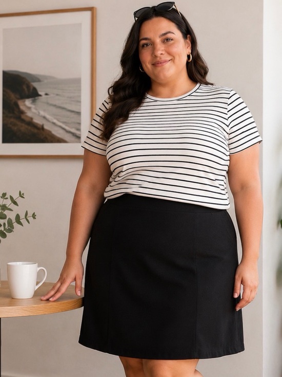Roz & Ali Dresses & Skirts - Roz & Ali Classic Black Pencil Skirt 2X